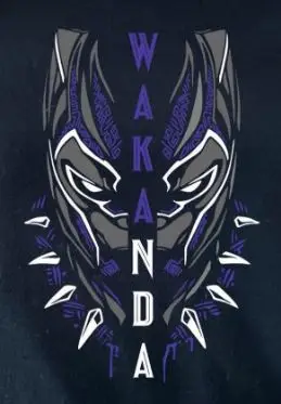 Wakanda Mask – Futuristic Superhero Graphic Design