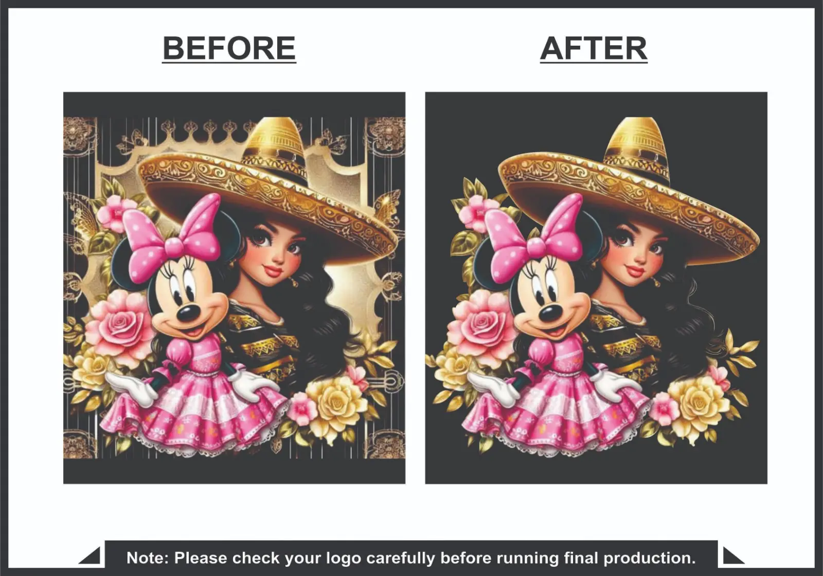 Artwork Background Removal & Design Enhancement – Before and After